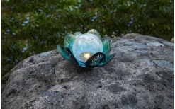 Visa Alla Solcellslampor<Star Trading Lilly Solcellslampa 12cm Silver/Blå