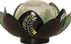 Visa Alla Solcellslampor<Star Trading Lilly Solcellslampa 12cm Silver/Blå