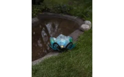 Visa Alla Solcellslampor<Star Trading Lilly Solcellslampa 12cm Silver/Blå