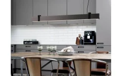 Kontorsarmaturer|Avlånga Taklampor<Nordlux Lilt Taklampa LED 3-Steg DIM 115cm Grå Stål