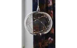 Batteri Julpynt Inomhus|Inomhusdekorationer Batteri<Markslojd Lina Batteridriven Glaspendel Rökfärgad