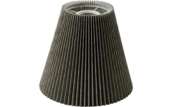 Toppringsskärmar<Hallbergs Linda Plisserad Toppringskärm Ø22cm Grå