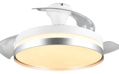 Reality Lindberg Takfläkt 100cm LED vit/titan stjärnljus* Takfläktar