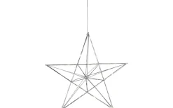 Line Metallstjärna LED 38cm Krom