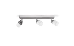 Badrumslampor Vägg|Badrumslampor Tak<Rendl Linn III Takspotlight 40cm Krom/Opal IP44