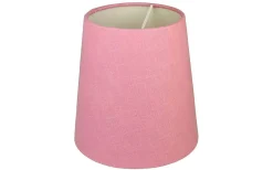 Enfärgade Runda Lampskärmar<Oriva Linne Lampskärm Ø17cm Rosa