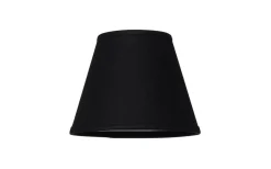 Enfärgade Runda Lampskärmar<Cottex Linne Lampskärm Ø14cm Svart