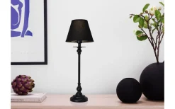 Enfärgade Runda Lampskärmar<Cottex Linne Lampskärm Ø14cm Svart