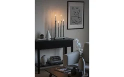 Visa Alla Adventsljusstakar|Adventsljusstakar 31-60 Cm<Konstsmide Linnea Adventsljusstake 4L 59cm Grå