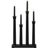 Konstsmide Linnea Adventsljusstake 4L 59cm Svart* Visa Alla Adventsljusstakar|Adventsljusstakar 31-60 Cm