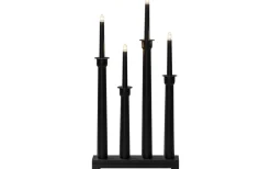 Konstsmide Linnea Adventsljusstake 4L 59cm Svart* Visa Alla Adventsljusstakar|Adventsljusstakar 31-60 Cm