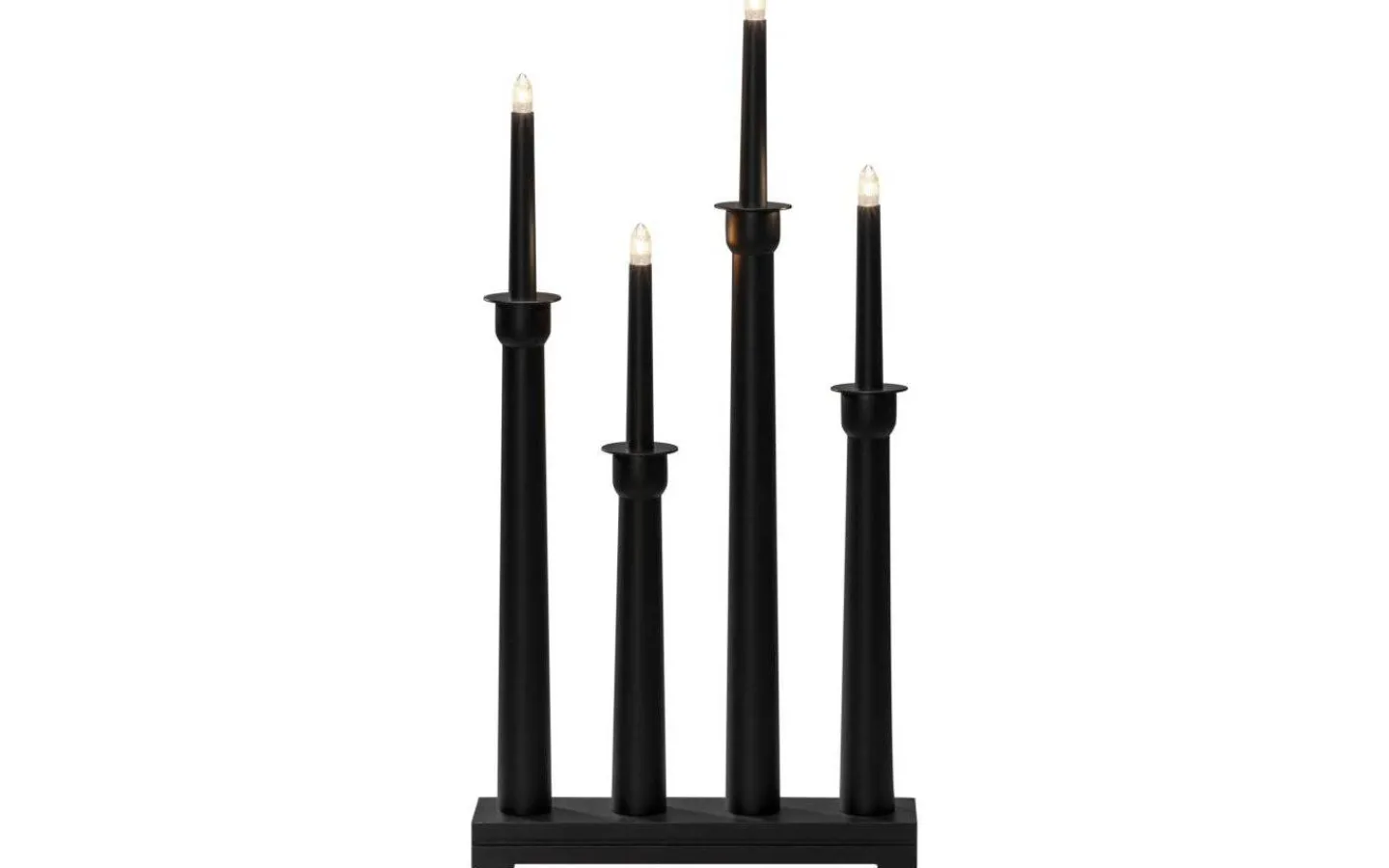 Konstsmide Linnea Adventsljusstake 4L 59cm Svart* Visa Alla Adventsljusstakar|Adventsljusstakar 31-60 Cm