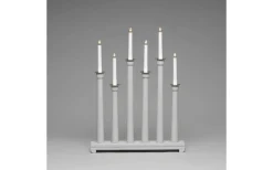 Linnea Adventsljusstake 6L 59cm Grå