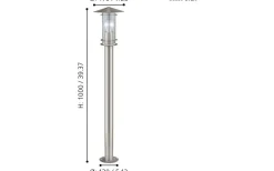 Lisio Pollare 100cm Rostfritt Stål IP44