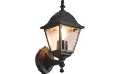 Livenza Vägglampa E27 mattsvart lykta uppåt IP44