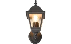 Livenza Vägglampa E27 mattsvart lykta uppåt IP44