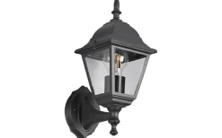 Livenza Vägglampa E27 mattsvart lykta uppåt IP44