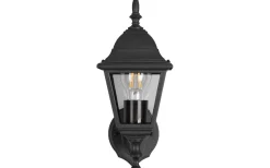 Livenza Vägglampa E27 mattsvart lykta uppåt IP44