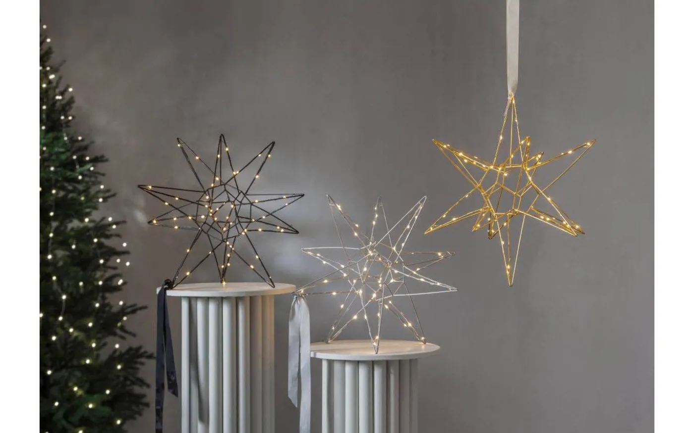 Lizzy Julstjärna 3D 47cm Guld