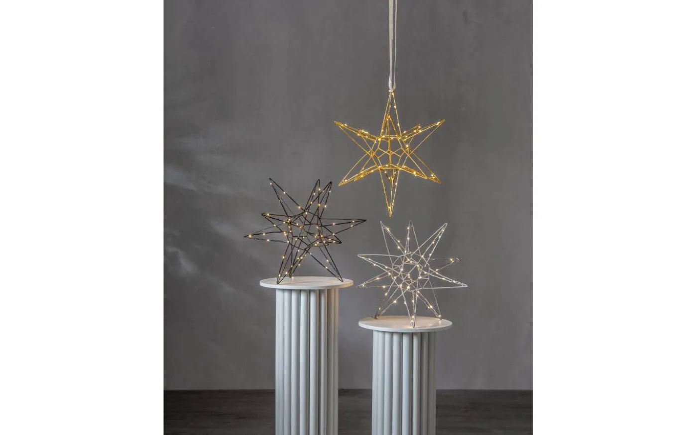 Lizzy Julstjärna 3D 47cm Guld