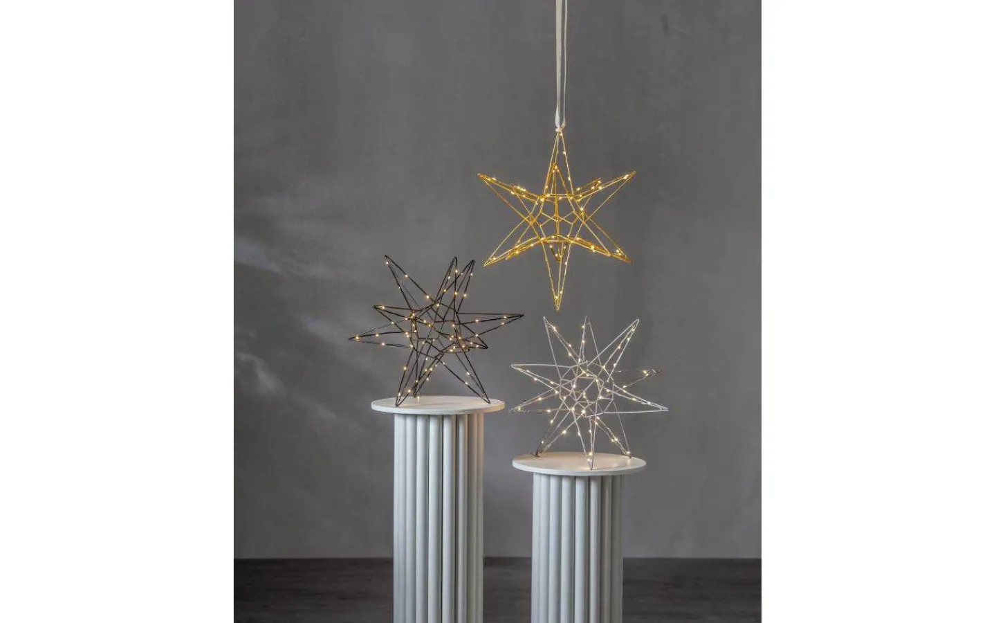 Star Trading Lizzy Julstjärna 3D 47cm Silver* Visa Alla Julstjärnor|Julstjärnor Med Sladd