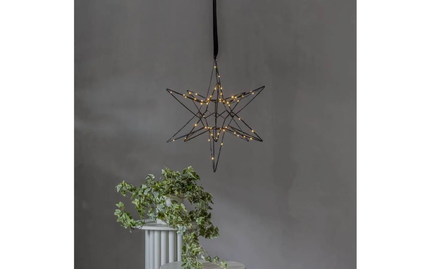 Visa Alla Julstjärnor|Julstjärnor Med Sladd<Star Trading Lizzy Julstjärna 3D 47cm Svart