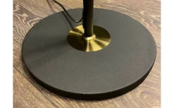 Golvfötter|Golvläslampor<Aneta Ljusdal Golvfot 140cm 3L Svart/Matt Mässing Ex. Lampskärmar