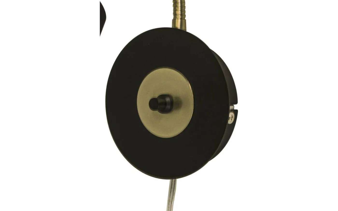 Ljusdal Vägglampa Svart/Matt Mässing