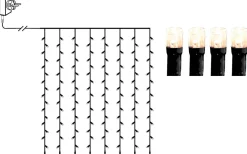 Ljusgardiner Och Istappsslingor|Crispy Ice White Ljusslingor (3000K)<Star Trading Ljusgardin Crispy Ice White 1,3x2m 120LED IP44