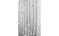 Crispy Ice White Ljusslingor (3000K)<Star Trading Ljusgardin Crispy Ice White 1,3x2m 120LED IP44