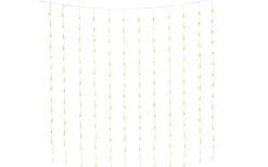 Ljusgardiner Och Istappsslingor<Konstsmide Ljusgardin Drops 200x200cm Amber IP44