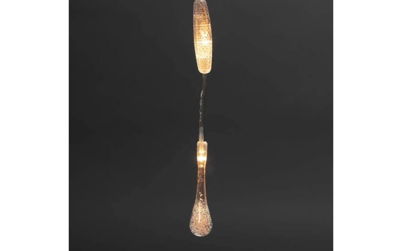 Ljusgardin Drops 140x120cm Amber IP44