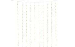 Ljusgardin Drops 140x120cm Amber IP44