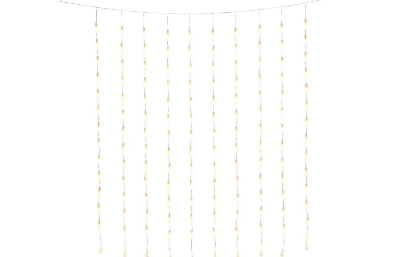 Ljusgardin Drops 140x120cm Amber IP44