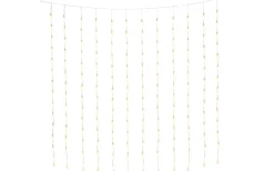 Konstsmide Ljusgardin Drops 2x2m Varmvit IP44* Julpynt Utomhus