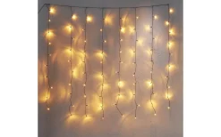 Star Trading Ljusgardin Golden Warm White 1,3x1,3m 80LED IP44* Ljusgardiner Och Istappsslingor|Ljusslingor Utomhus