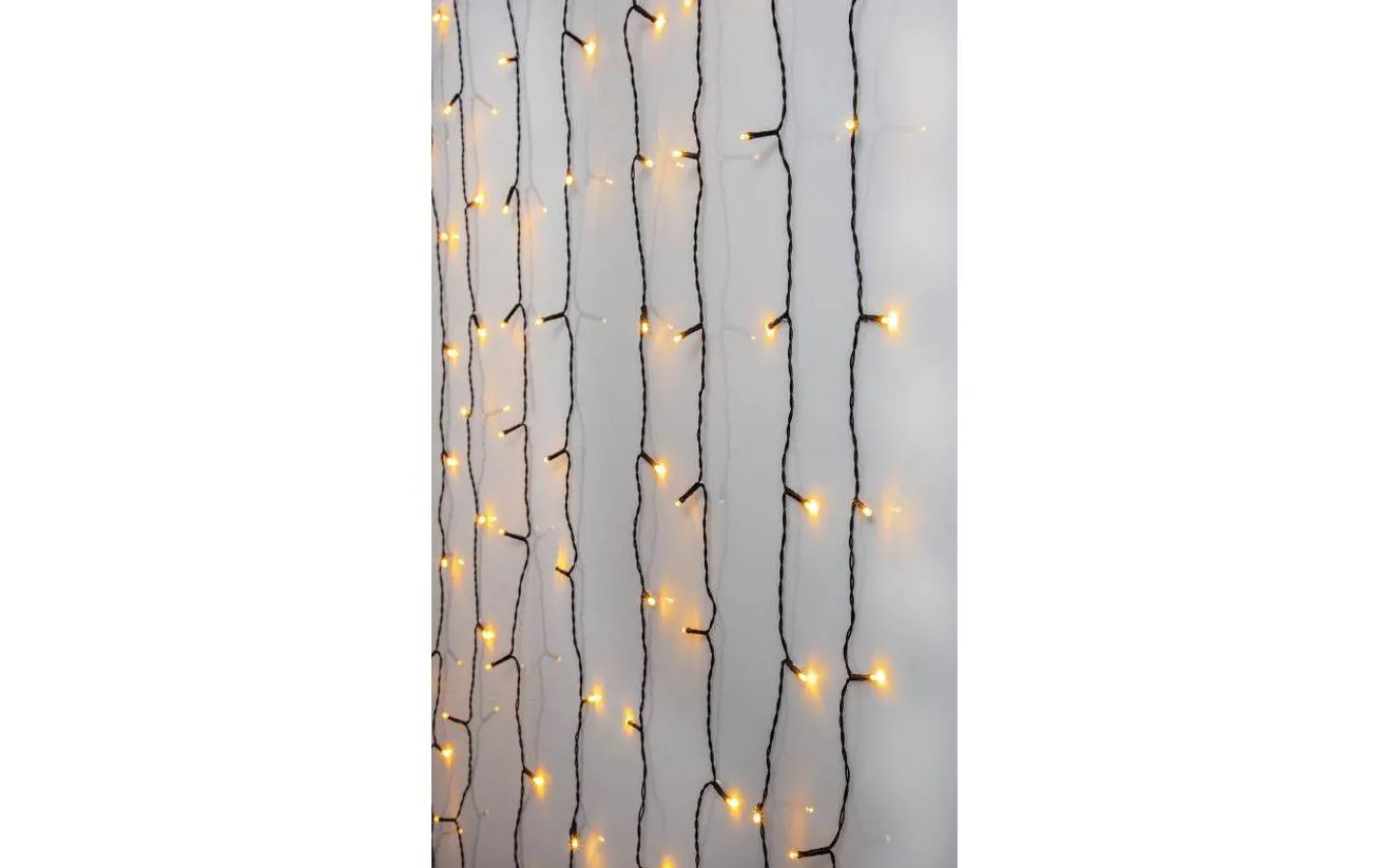 Star Trading Ljusgardin Golden Warm White 1,3x1,3m 80LED IP44* Ljusgardiner Och Istappsslingor|Ljusslingor Utomhus