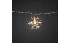 Ljusgardin Med 44st Snöflingor 125cm Varmvit IP44