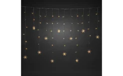 Ljusgardiner Och Istappsslingor<Konstsmide Ljusgardin Med 12st Snöflingor 140cm Varmvit IP44