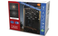 Ljusgardiner Och Istappsslingor<Konstsmide Ljusgardin Med 12st Snöflingor 140cm Varmvit IP44