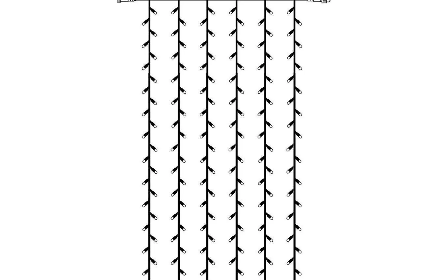 System 24 Startrading<Star Trading Ljusgardin System 24 EXTRA 1x2m 2400K LED IP44