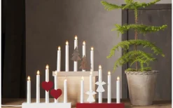 Tillbehör Till Adventsljusstakar<Star Trading Ljusmanschett Gran Brun 2-pack