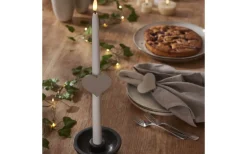 Tillbehör Till Adventsljusstakar<Star Trading Ljusmanschett Hjärta Beige 2-pack