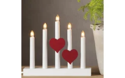 Star Trading Ljusmanschett Hjärta Röd 2-pack* Tillbehör Till Adventsljusstakar