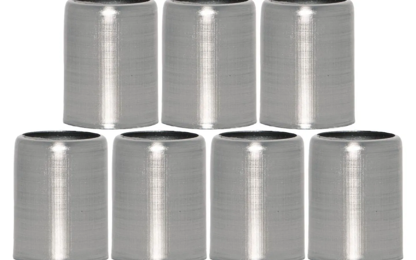 Star Trading Ljusmanschett Metallhylsa Borstad Stål 7-pack* Tillbehör Till Adventsljusstakar