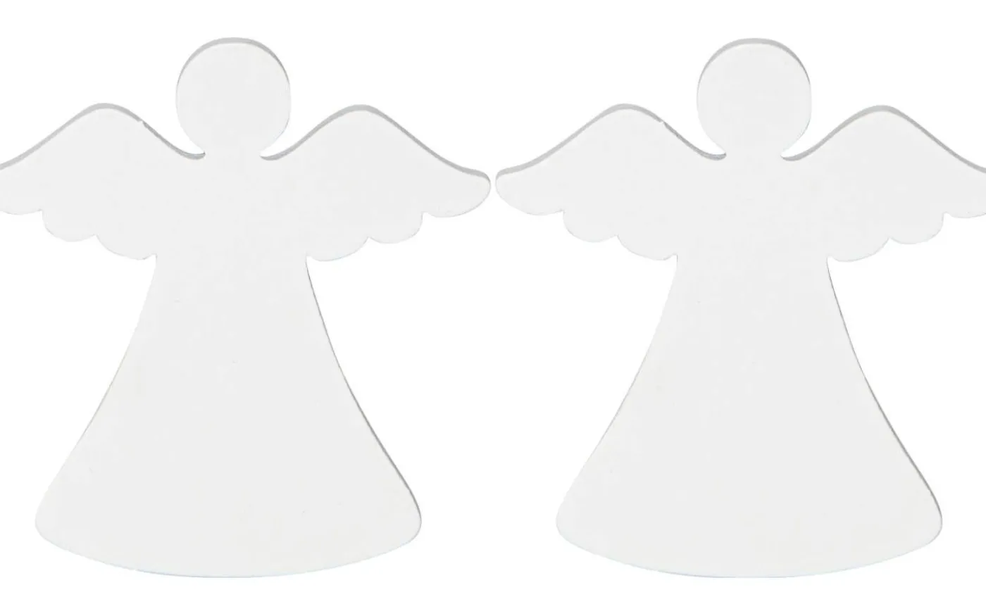 Ljusmanschett Ängel Vit 2-pack