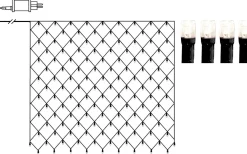 Ljusnät Crispy Ice White 2x2m 160LED IP44