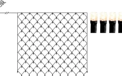 Ljusnät|Ljusslingor Utomhus<Star Trading Ljusnät Crispy Ice White 3x3m 200LED IP44