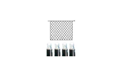 System Led Startrading<Star Trading Ljusnät System LED 3x3m Kallvit Svart Kabel