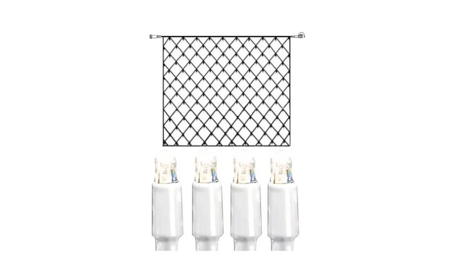 Star Trading Ljusnät System LED 3x3m Kallvit Vit Kabel* System Led Startrading